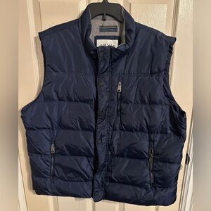 Orvis Duck Down Insulated Puffer Vest, Navy, Sz XL